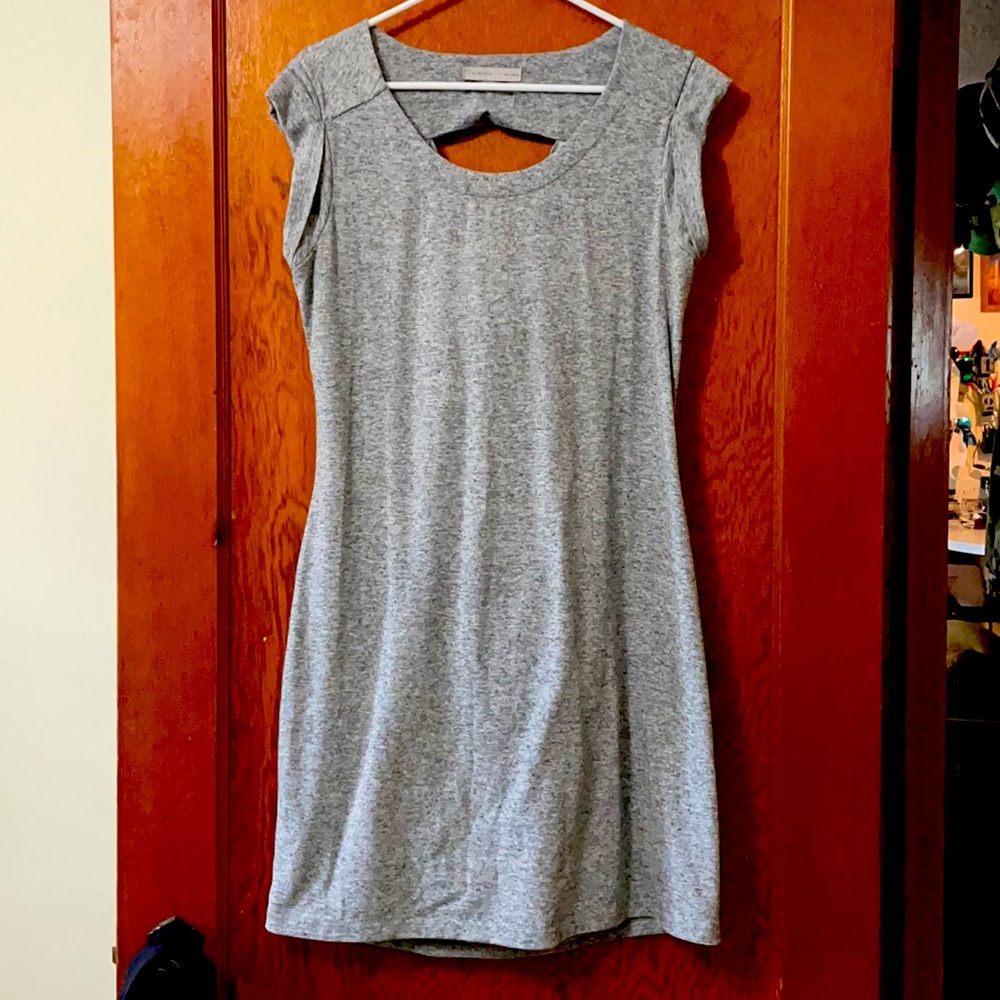 Athleta cotton key hole back dress